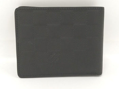 Louis Vuitton Porte Feuille Multiple Fold Billfold Damier Infini N63124