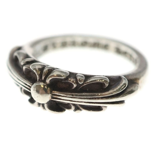 Chrome Hearts Baby Classic Floral Cross Ring Silver
