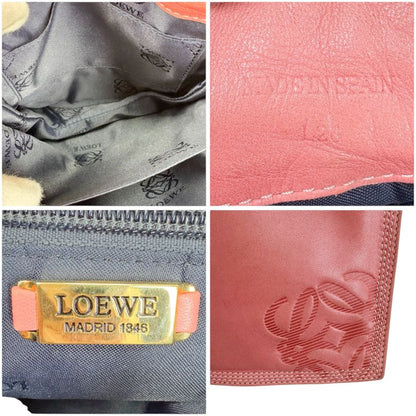 Loewe Mini Shoulder Bag Drawstring Shape Flamenco Pink Nappa Leather Anagram