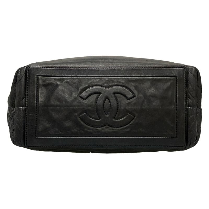 Chanel Tote Bag Coco Cocoon PM Black Lambskin