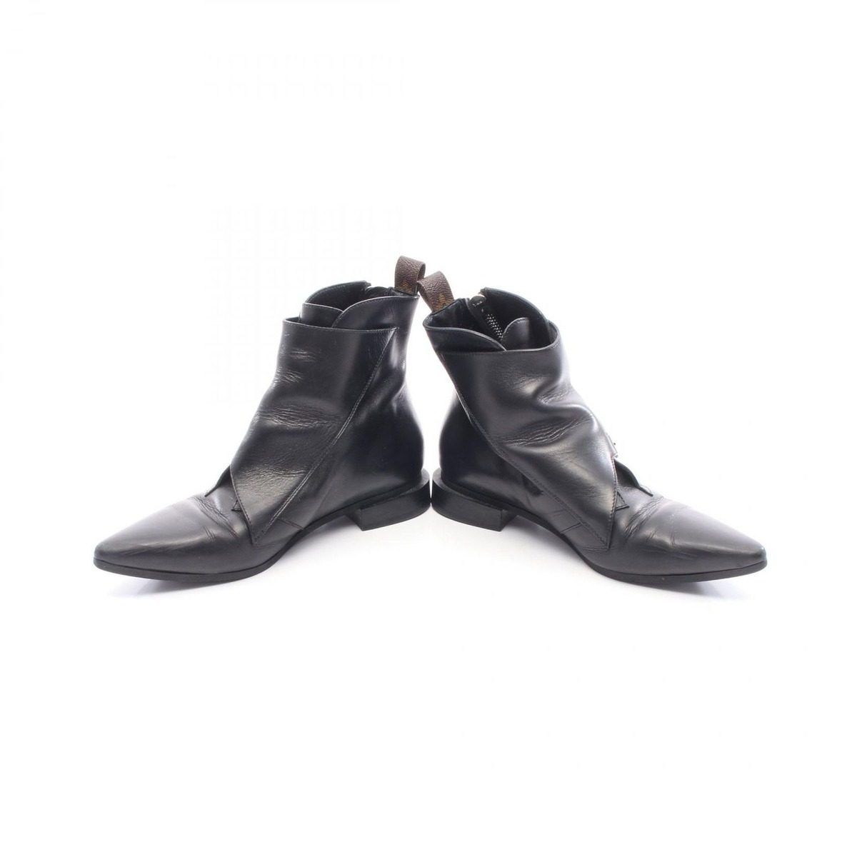 Louis Vuitton Boots Jumble Line Leather Canvas Shoes Short — view 3