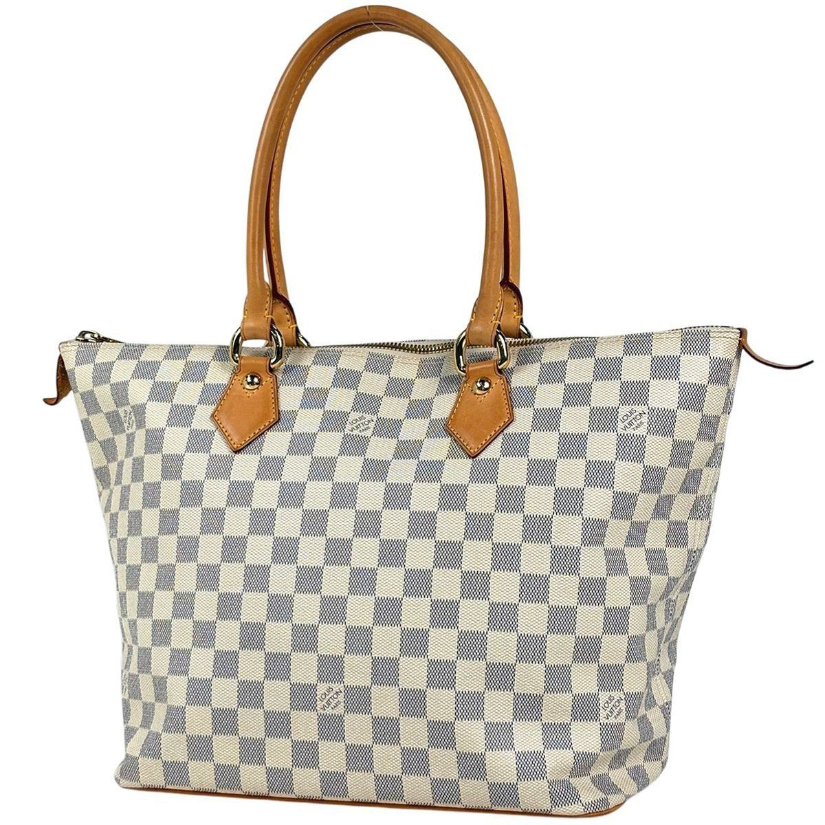 Louis Vuitton Saleya MM Tote Damier Azur White