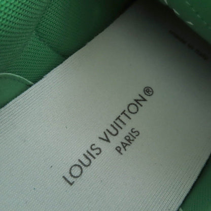 Louis Vuitton Charlie Line LV Logo Leather Low Cut Sneakers White Green 37 Made — view 10