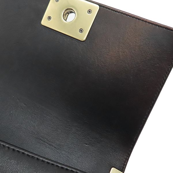 Chanel Shoulder Bag Mosaic Boy Chanel Leather Bordeaux Vintage Hardware Tile