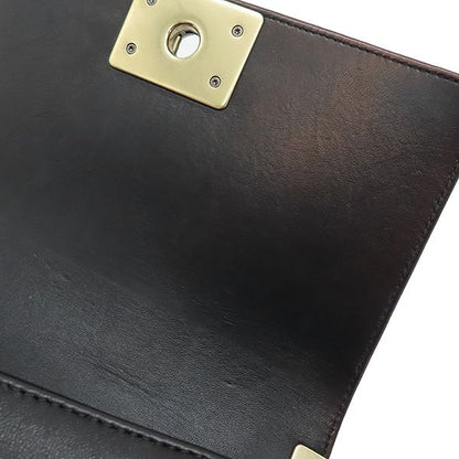 Chanel Shoulder Bag Mosaic Boy Chanel Leather Bordeaux Vintage Hardware Tile