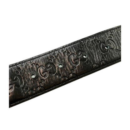 Gucci Belt Guccissima Interlocking G 114984 525040 11546 Men's — view 5