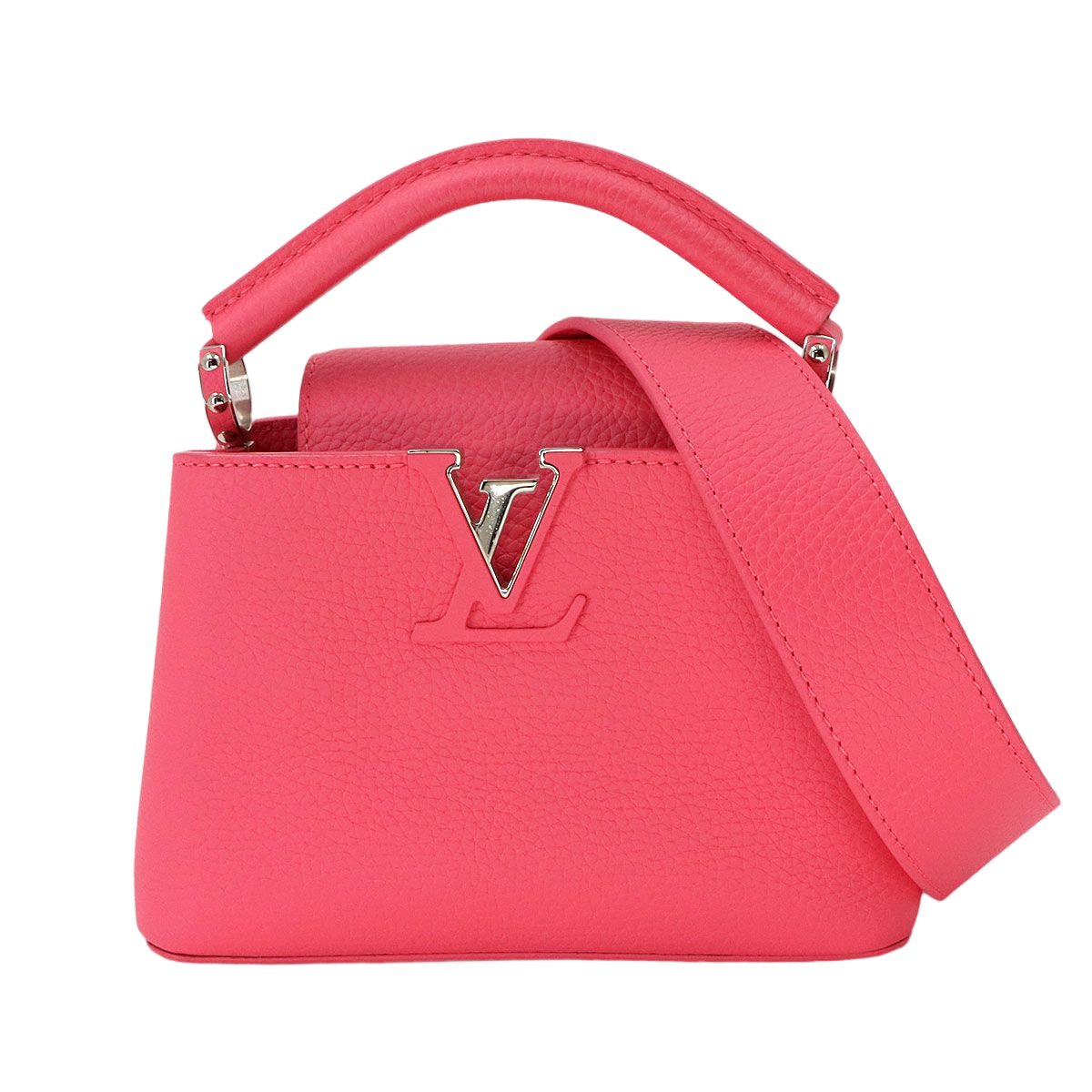 Louis Vuitton Capucines Mini 2-Way Bag Taurillon Leather Pink