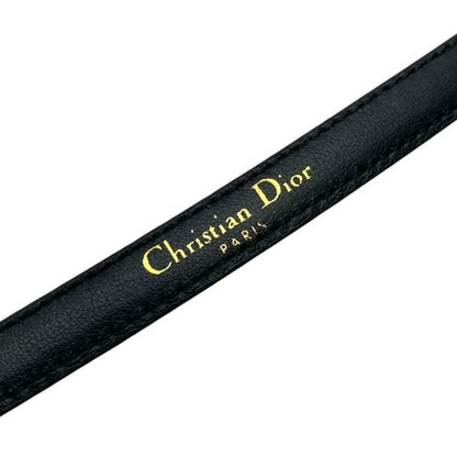 Christian DIOR 23-ma-0241 Bobby Belt Leopard Leather Pink Black Gold [size 80