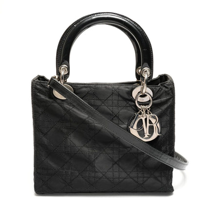 Dior Handbag Cannage Nylon 2-Way