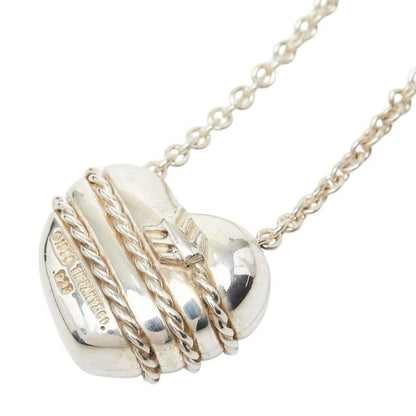 Tiffany & Co Heart Aro Vintage Pendant Necklace Silver