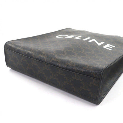 Celine Vertical Cover Triomphe Canvas Leather Logo Print 2-Way — view 5