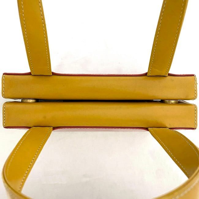Loewe Handbag F21571 Red Yellow Top Handle