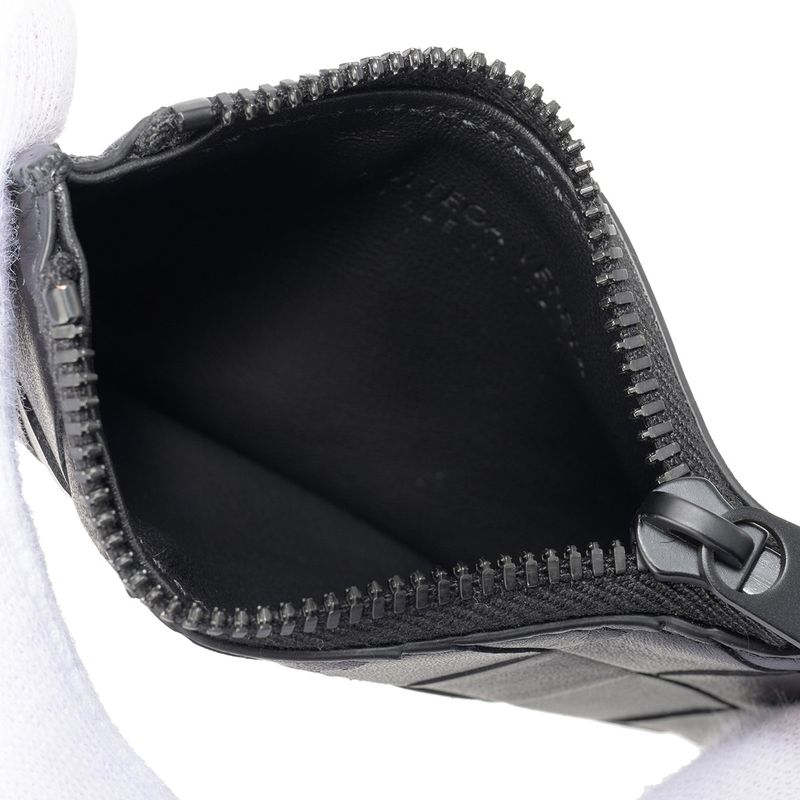 Bottega Veneta Coin Case Zipper Case Nero