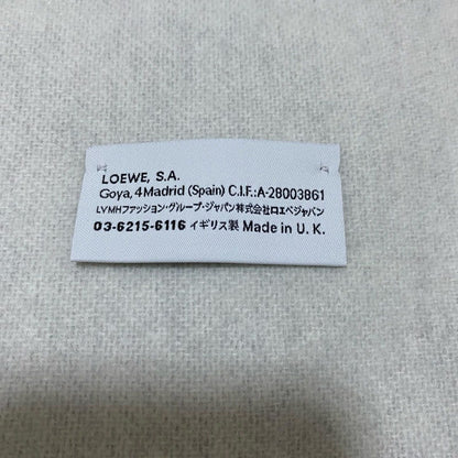 Loewe Anagram Cashmere Wool Scarf Light Gray — view 5