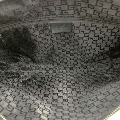 Gucci 001 4157 Shoulder Bag One Shoulder Canvas Leather Black Ladies Men