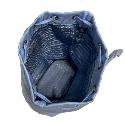 Prada Pouch - Light Blue Drawstring Shape Leather