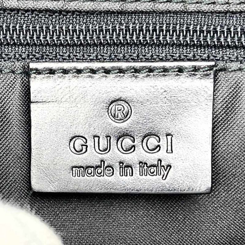 Gucci 000-0531 Shoulder Bag Handbag GG Canvas Bamboo Red Black Women