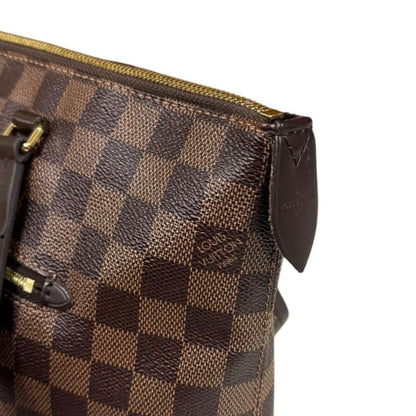 Louis Vuitton Jena PM Damier Tote Bag Damier Canvas N41012 Brown Women Louis