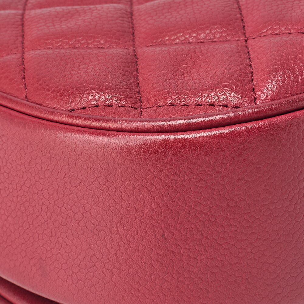 Chanel Shoulder Bag Tote Bag Matelasse Full Flap Chain Shoulder Caviar Skin Red