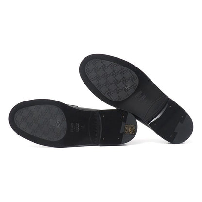 Fendi Loafers Size 40 Double F Zucca Logo Leather Shoes 20251027