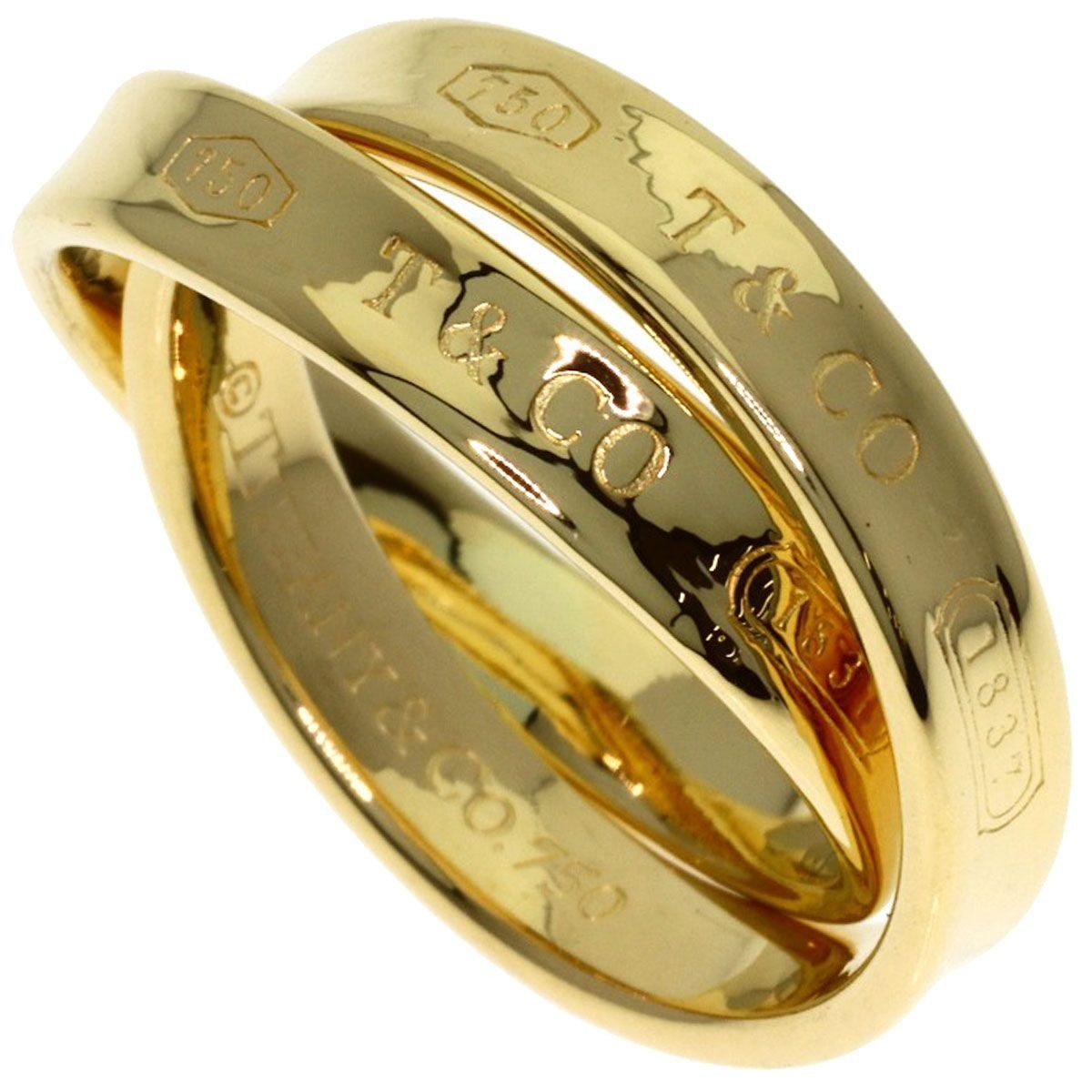 Tiffany & Co Interlocking Circle Ring 18k Yellow Gold