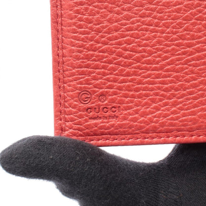 Gucci Hook Wallet Coral Orange Leather — view 5