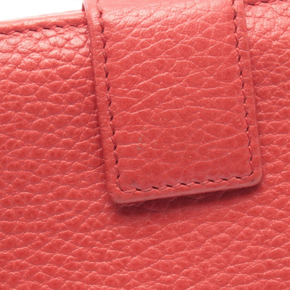 Gucci Hook Wallet Coral Orange Leather — view 6