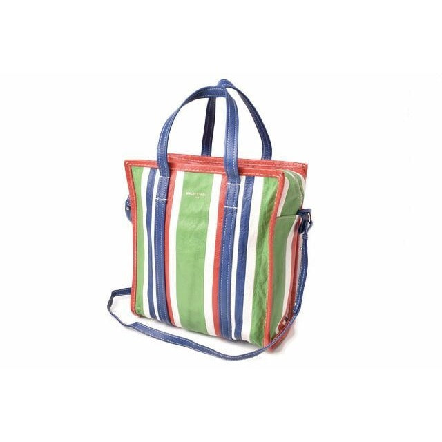 Balenciaga Shoulder Bag Bazar Shopper S Green Multi — view 4