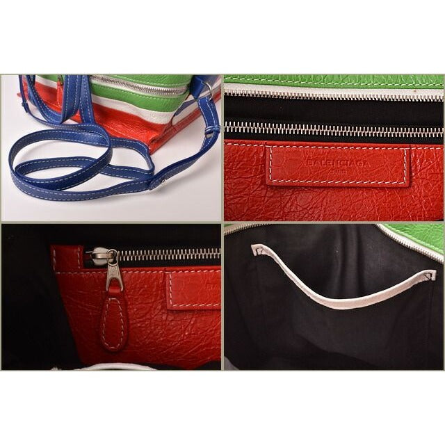 Balenciaga Shoulder Bag Bazar Shopper S Green Multi — view 10