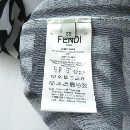 Fendi MARC Jacobs Marc Jacobs 2022 Fzd917 Logo Allover Short Sleeve Knit Dress