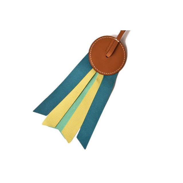 Hermes Bag Charm Clochette Paddock Flot Green Lime Blue — view 4