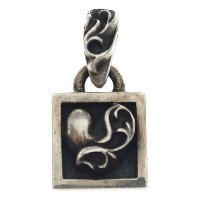 Chrome Hearts Framed Heart Charm Pendant Top Silver