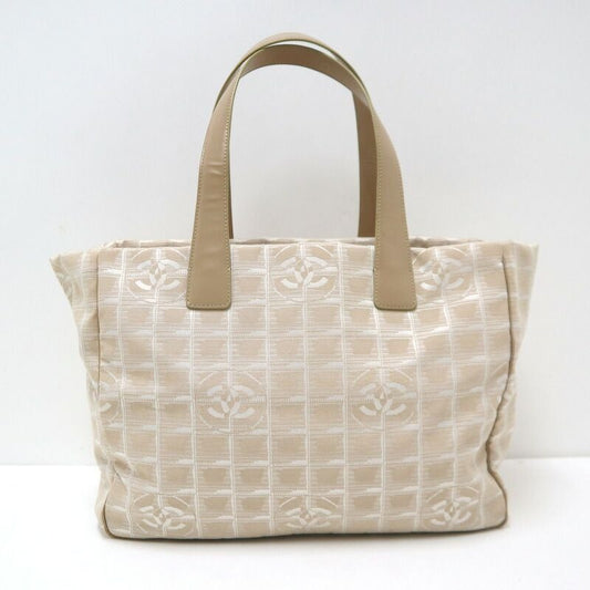 Chanel New Travel Canvas Leather Pink Beige