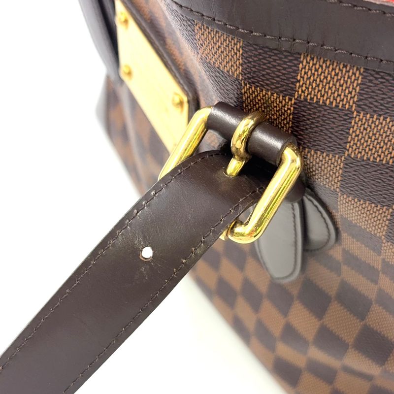 Louis Vuitton Hampstead MM Damier Ebene Damier Ebene Leather × PVC Brown Tote