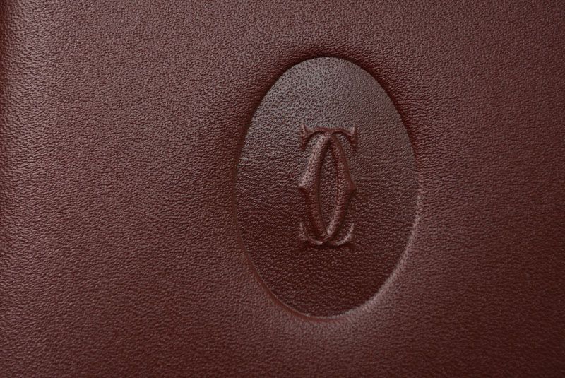 Cartier Unused Fold Wallet Vintage Cartier Men's Must De Cartier Bordeaux