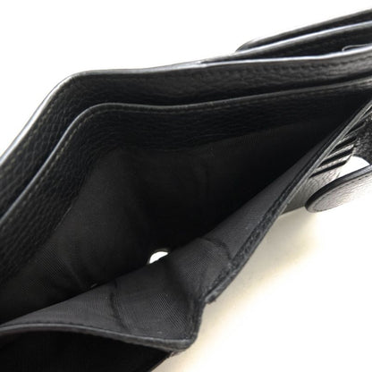 Gucci Wallet Women Leather Genuine Black 598167 Interlocking G with Coin Purse