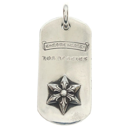 Chrome Hearts Raised Star Dogtag Dog Tag la Limited Silver Necklace Top