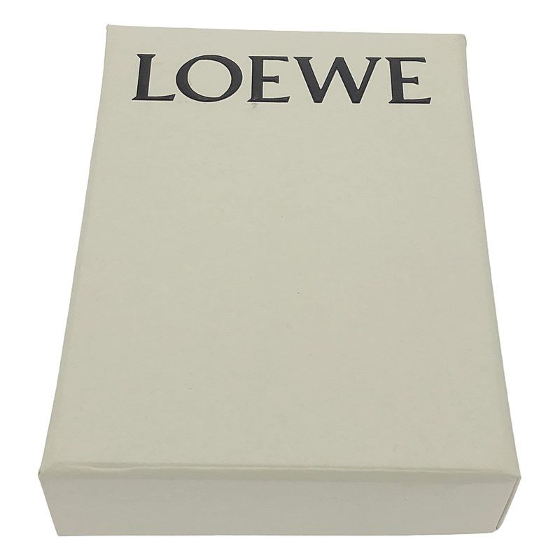 Loewe - Small Vertical Leather Anagram Compact Wallet Purse - Grey - Women