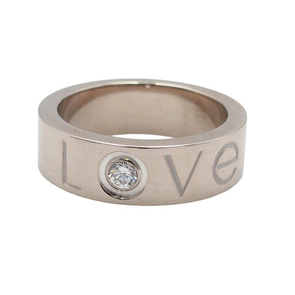 Cartier Love White Gold 18K Diamond Christmas Limited Issue 48 Ring