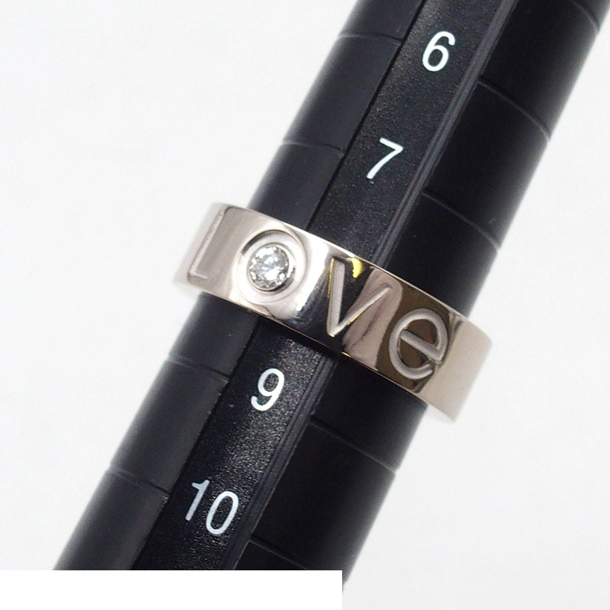 Cartier Love White Gold 18K Diamond Christmas Limited Issue 48 Ring — view 5