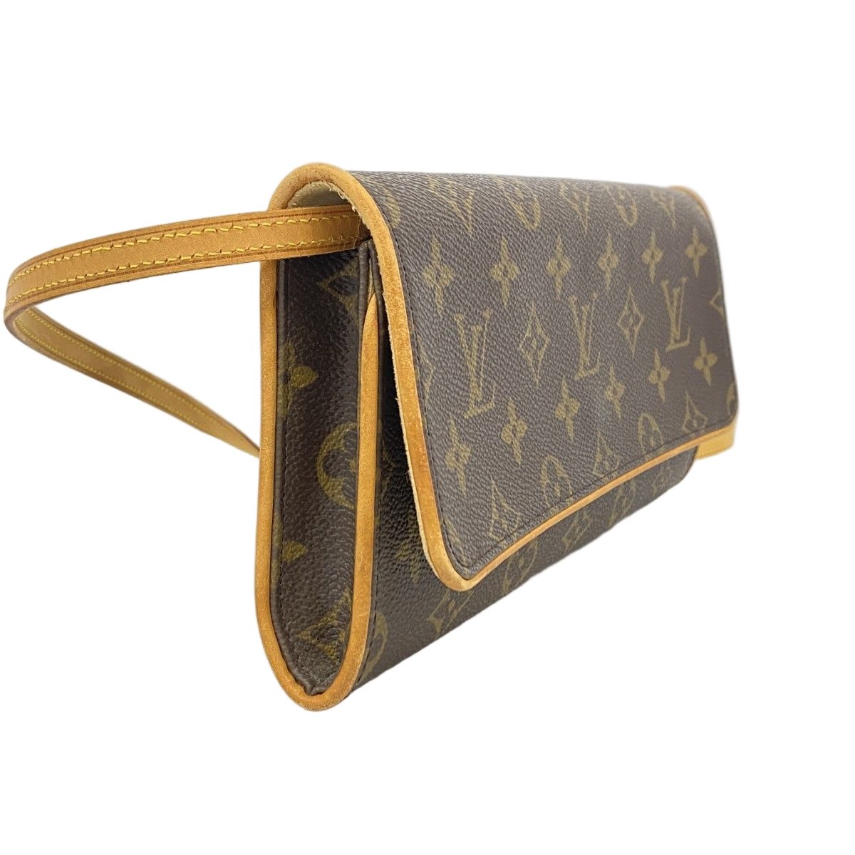 Louis Vuitton Shoulder Bag Monogram Pochette Twin GM Brown — view 2