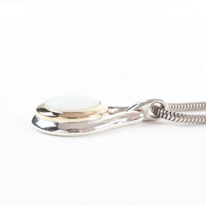 Tiffany & Co Vintage 925 18K Mother of Pearl Combination Necklace — view 5