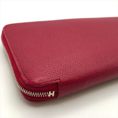 Hermes Azap Long Silk in Epsom Shikaku Rouge Wallet