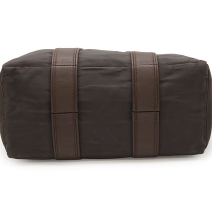 Hermes Acapulco PM Tote PM Tote Handbag Nylon Leather Brown