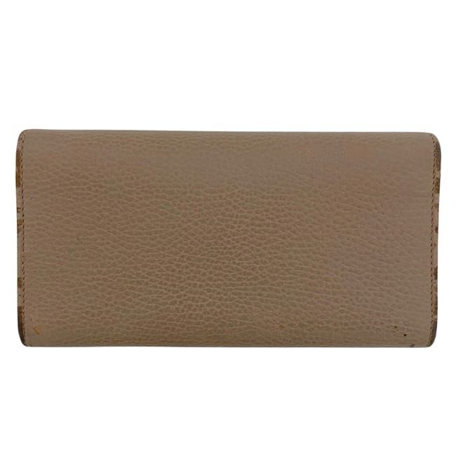 Gucci Bifold Long Wallet Pink Beige Marmont 456116 Wallet