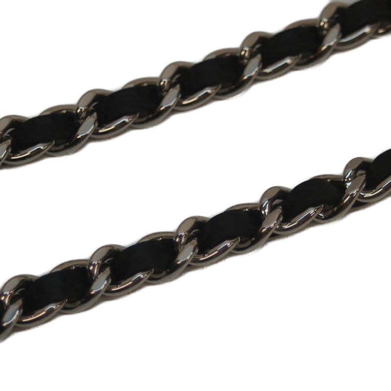 Chanel Ap0250 No 27 Black Caviar Skin Svhardware Chain Wallet With Coin Purse