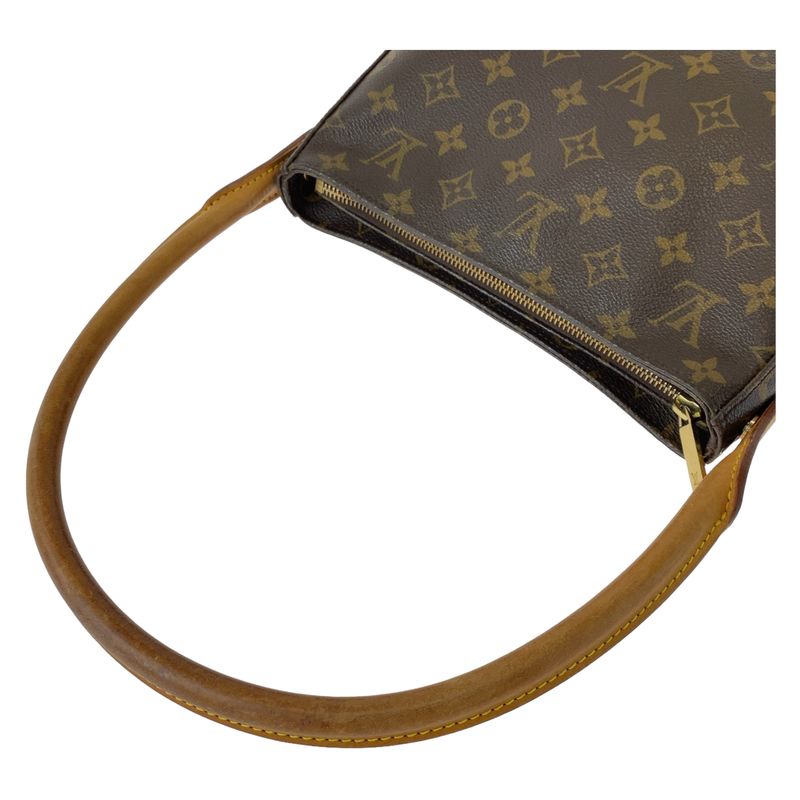 Louis Vuitton Monogram Looping MM Brown Gold Hardware PVC M51146 Shoulder Bag