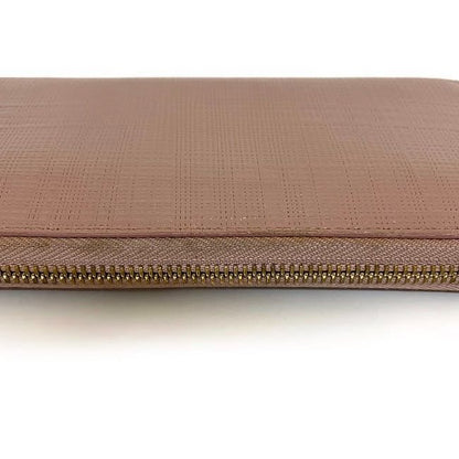 Loewe Round Zipper Long Wallet Pink Linen