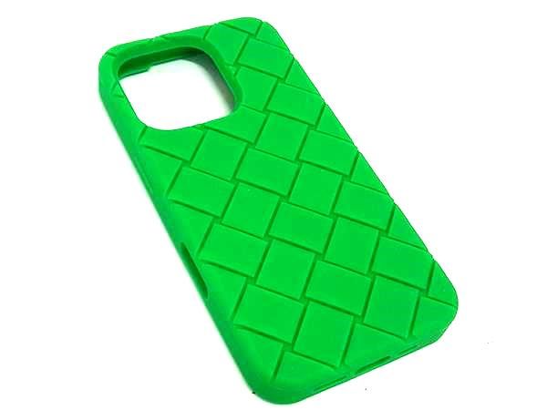 Bottega Veneta Rubber Iphone Case For Iphone 14pro In Green Fq2661