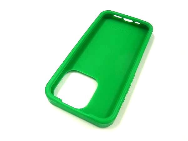 Bottega Veneta Intrecciato Rubber Iphone 14pro Phone Case In Green Fb7959